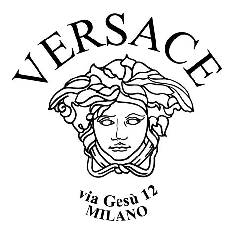 versace head transparent|versace svg logo.